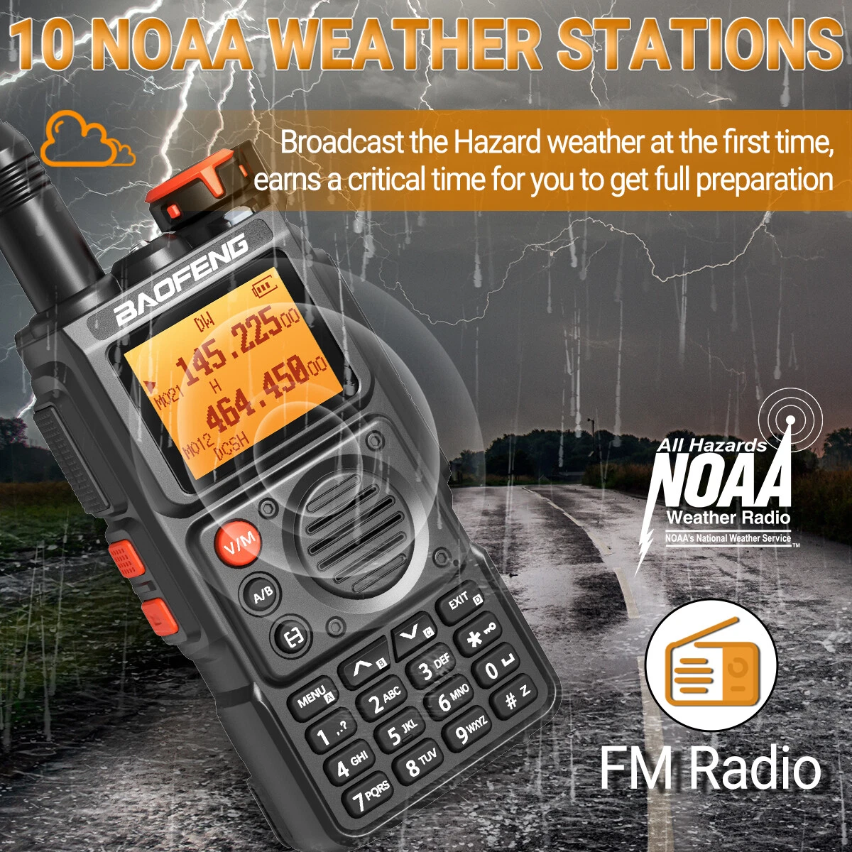 Baofeng UV-K6 Multi Band Walkie Talkie Type-C Long Range NOAA Ham Two Way Radio Baofeng UV-K6 Multi Band Walkie Talkie Type-C Long Range NOAA Ham Two Way Radio