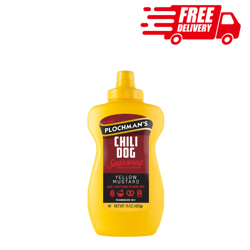 Plochman Chili Dog Mustard 15 Oz Perfect For Hot Dogs EBay plochman-chili-dog-mustard-15-oz-perfect-for-hot-dogs-ebay