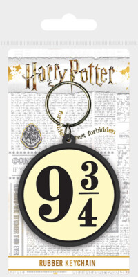 Gummi Schlüsselanhänger HARRY POTTER - Platform 9 3/4 - Rubber Keyring RK38475