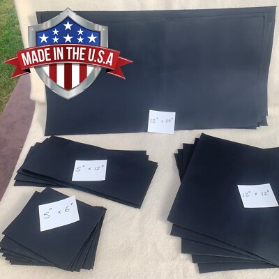 Onyx Black Matte Oil Tanned Leather Piece Full Grain Soft Cut Sheet Square 5 oz