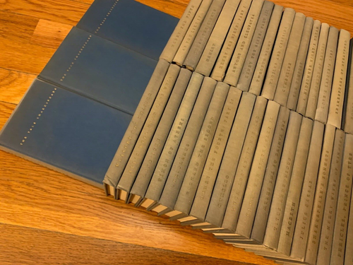 The COMPLETE SET William Shakespeare Yale University vtg 40 volume blue book lot - Imagen 5 de 9