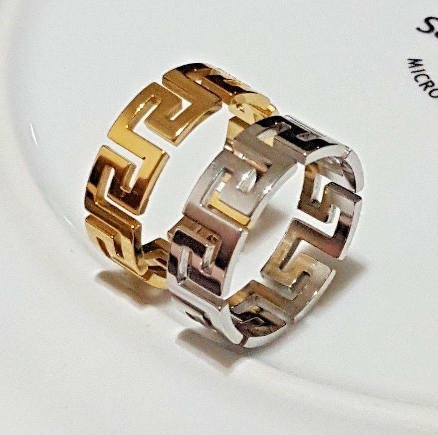 versace ring silver mens