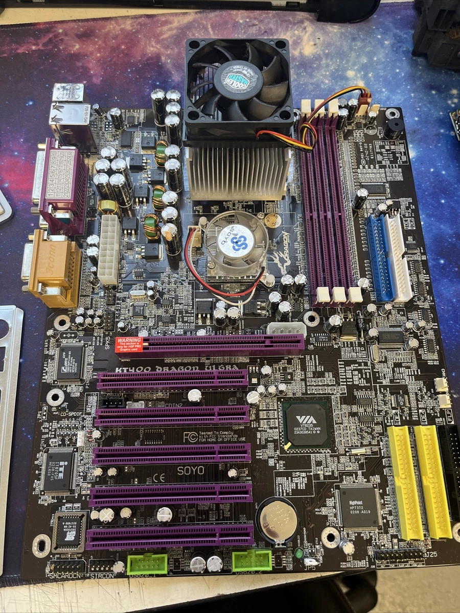 SOYO DRAGON KT 400 ULTRA COMBO With CPU I O Back Plate
