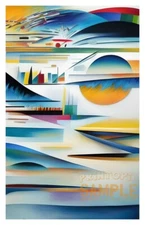 Ode to Wassily Kandinsky (2022) City Day Dream * Quality Art Print ABSTRACT Town