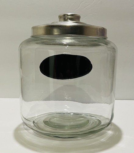 Vintage Clear Glass Cookie Jar - Picture 3 of 5