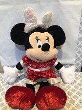 Disney Talking Giggling Minnie Mouse Pink Bow Lights up Plush Doll 18"