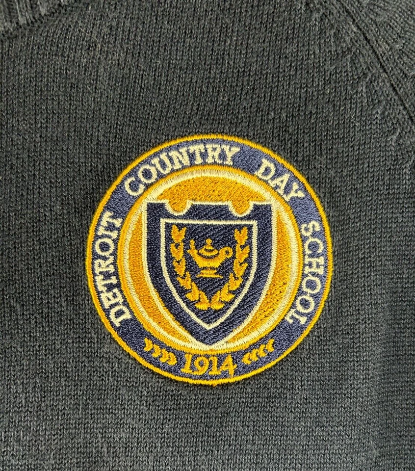 Школьная форма для девочек Lands' End кардиган свитер темно-синий цвет деталь Country Day размер S - Изображение 2 из 4