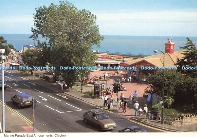 D159042 Clacton. Marine Parade East Vergnügungen. Shoreline Karten. E.T.W. Dennis