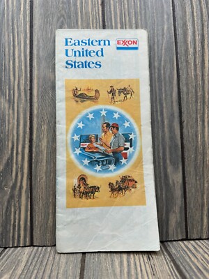 Vintage 1977 Exxon Eastern United States Folding Road Map