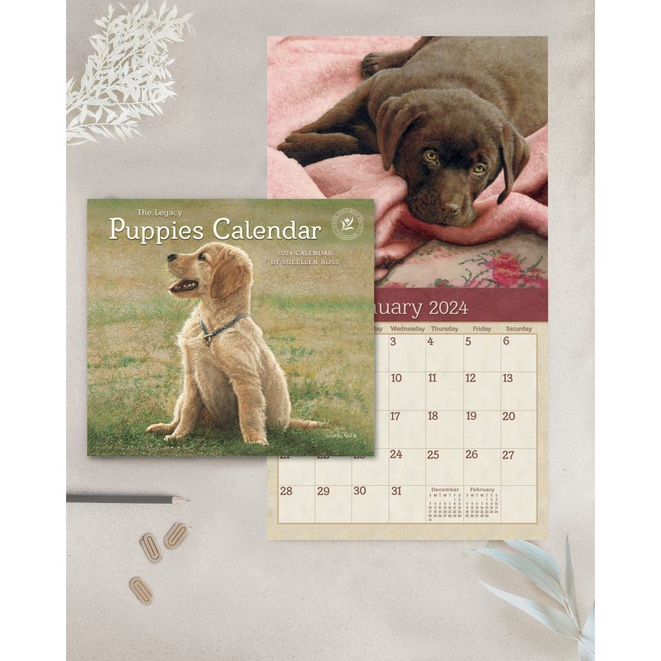 Legacy Publishing Group, Puppies 2024 Wall Calendar eBay