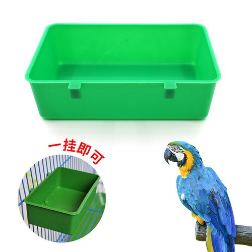 2/4 Pcs Bird Cage Seed Water Food Feeders Plastic Cup Small 3x2” Parakeet Canary