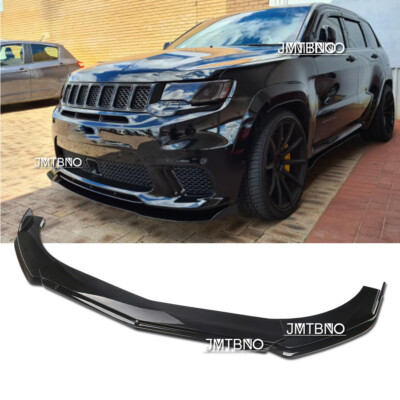 Glossy Black Front Bumper Lip Spoiler Splitter For Jeep Grand Cherokee