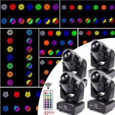 4 50W Moving Head Stage Light Gobo WLED LED DMX Spot Club Disco Party Lighting