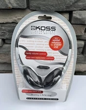 Koss Ultralight Portable Stereo Headphones KPH/6 W/ Inline Volume Control NEW