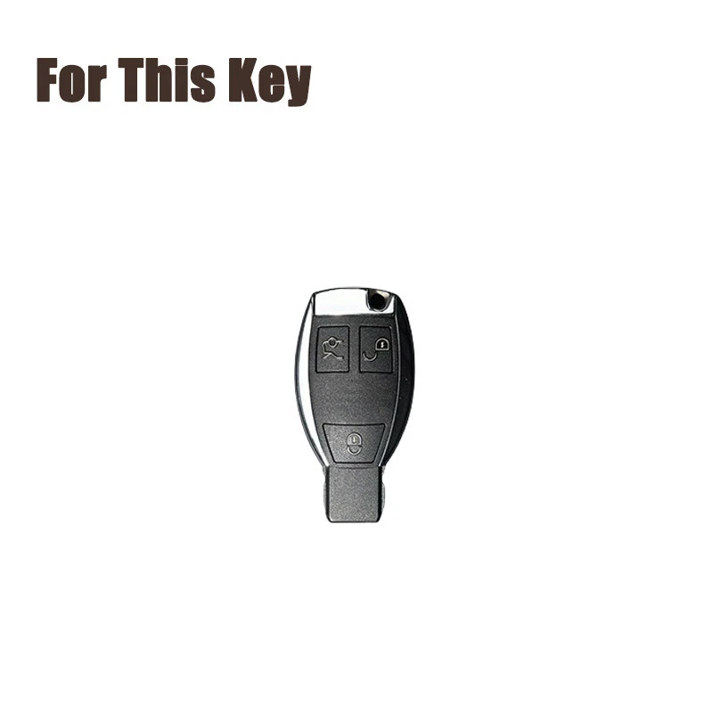Funda Carcasa Llavero Coche Fibra Carbono Para Benz C300 C350 C400 CLA GLC GLK CLS GLA Foto 2 de 4