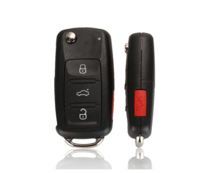 4 Buttons Flip Remote Key Shell Blade For Volkswagen Polo Golf Seat Beetle Skoda