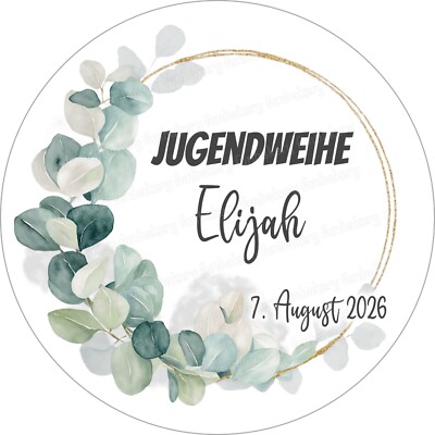 Jugendweihe Tortenaufleger Party Deko personalisiert Name Text Tischdeko essbar