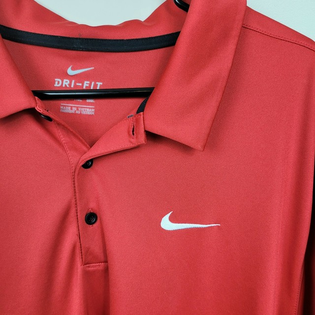 NIKE DRI FIT GOLF POLO SHIRT Sz Mens XXLT 2XLT BIG AND TALL RED | eBay