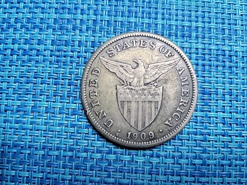 ๐ต๐ญ Philippines 1 Peso 1909 S KM-172 Silver 0.800 122924-7