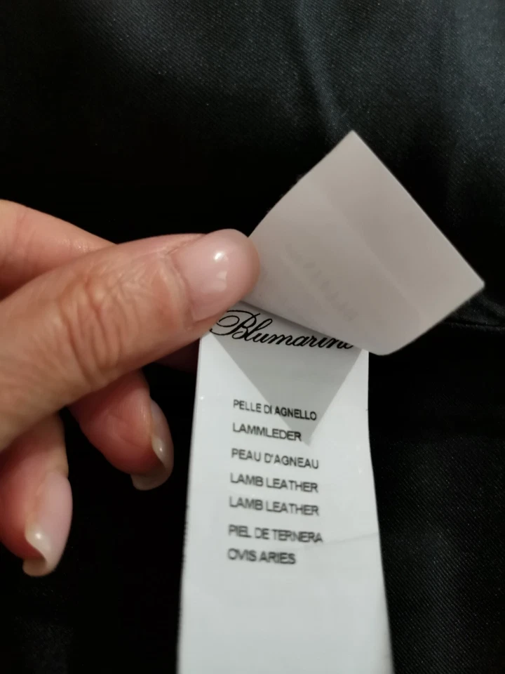 🆓US🛃 Blumarine 花卉印花黑色皮革裙 IT 40 — 第 4/4 张图片