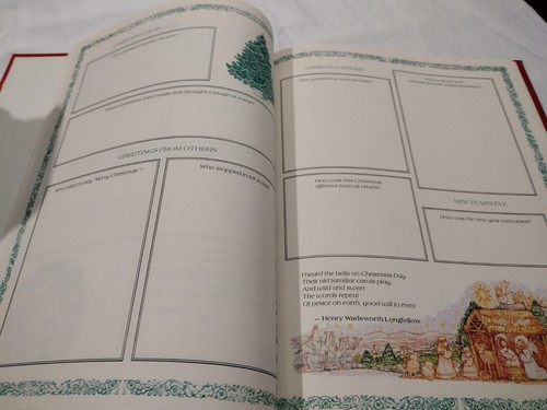 2 Vintage Family Christmas Memory Books New Unused - Picture 18 of 20