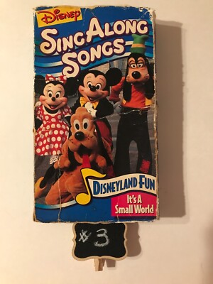 DISNEY SING ALONG SONGS ~ DISNEYLAND FUN ~ IT'S A SMALL WORLD VHS