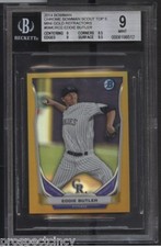 Eddie Butler 2014 Bowman Chrome Scout Mini RC GOLD #3/25 BGS 9 - Chicago Cubs SP