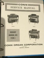 Conn Organ Service Manual  541, 543/551, 550,...