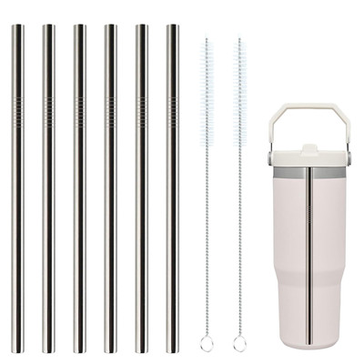 Metal Straws Reusable for Stanley Iceflow Flip 30oz Tumbler,6 Pack Replacemen...