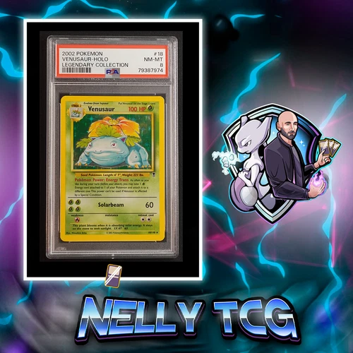 2002 Pokemon Legendary Collection - Venusaur - Holo #18 PSA 8 NM-M