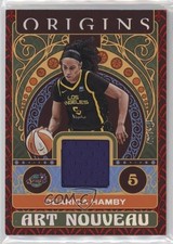 2023 Panini Origins WNBA Art Nouveau Memorabilia Red 43/49 Dearica Hamby 11ba