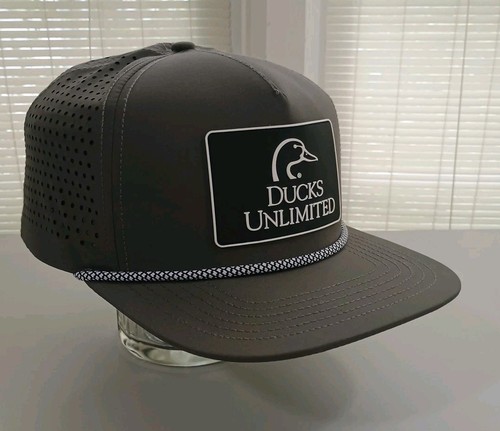 Ducks Unlimited grau Seil Druckknopflasche belüftet hinten flacher Schein - Bild 2 von 9