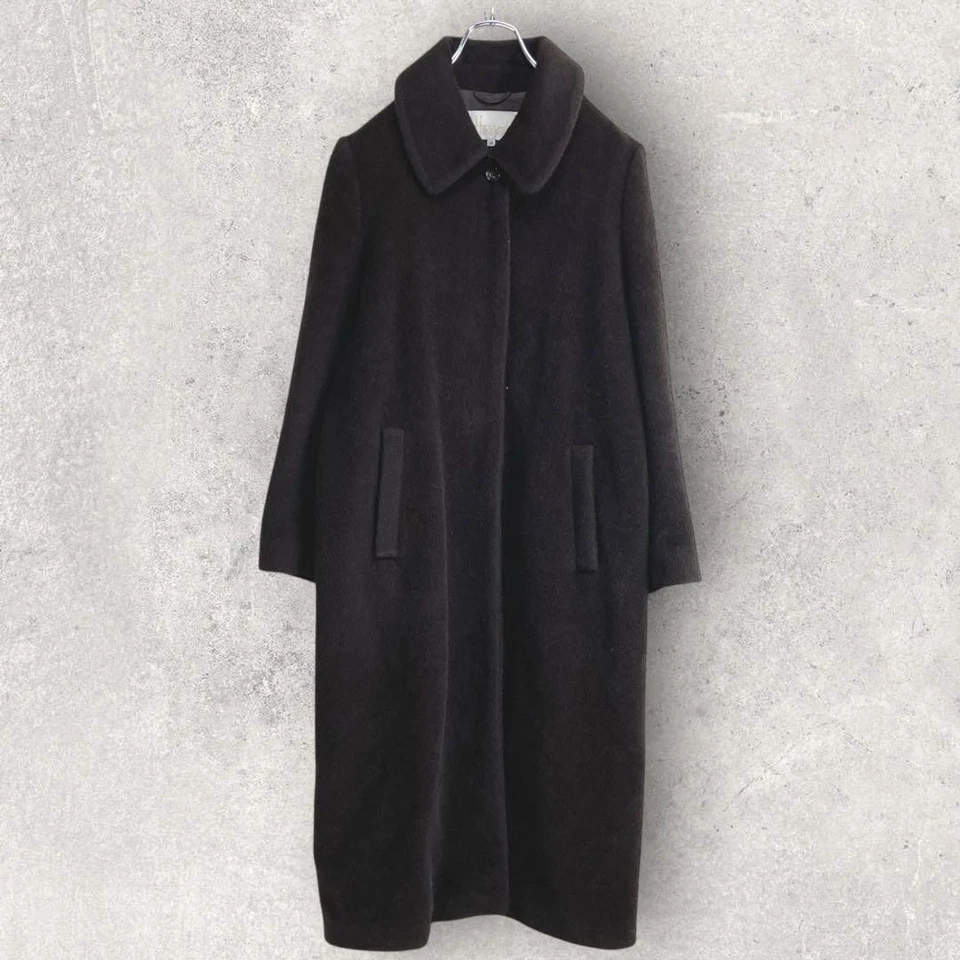 [Harrods] Long coat M 100% wool (68% alpaca) Made in Italy - Image 2 of 4