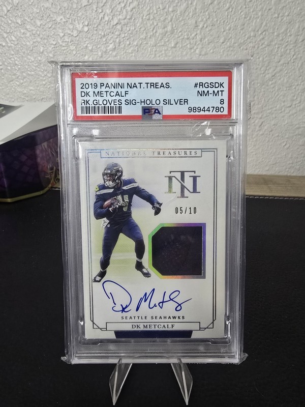 2019 National Treasures DK Metcalf Rookie Auto Patch RPA 3/10 #RGS-DK
