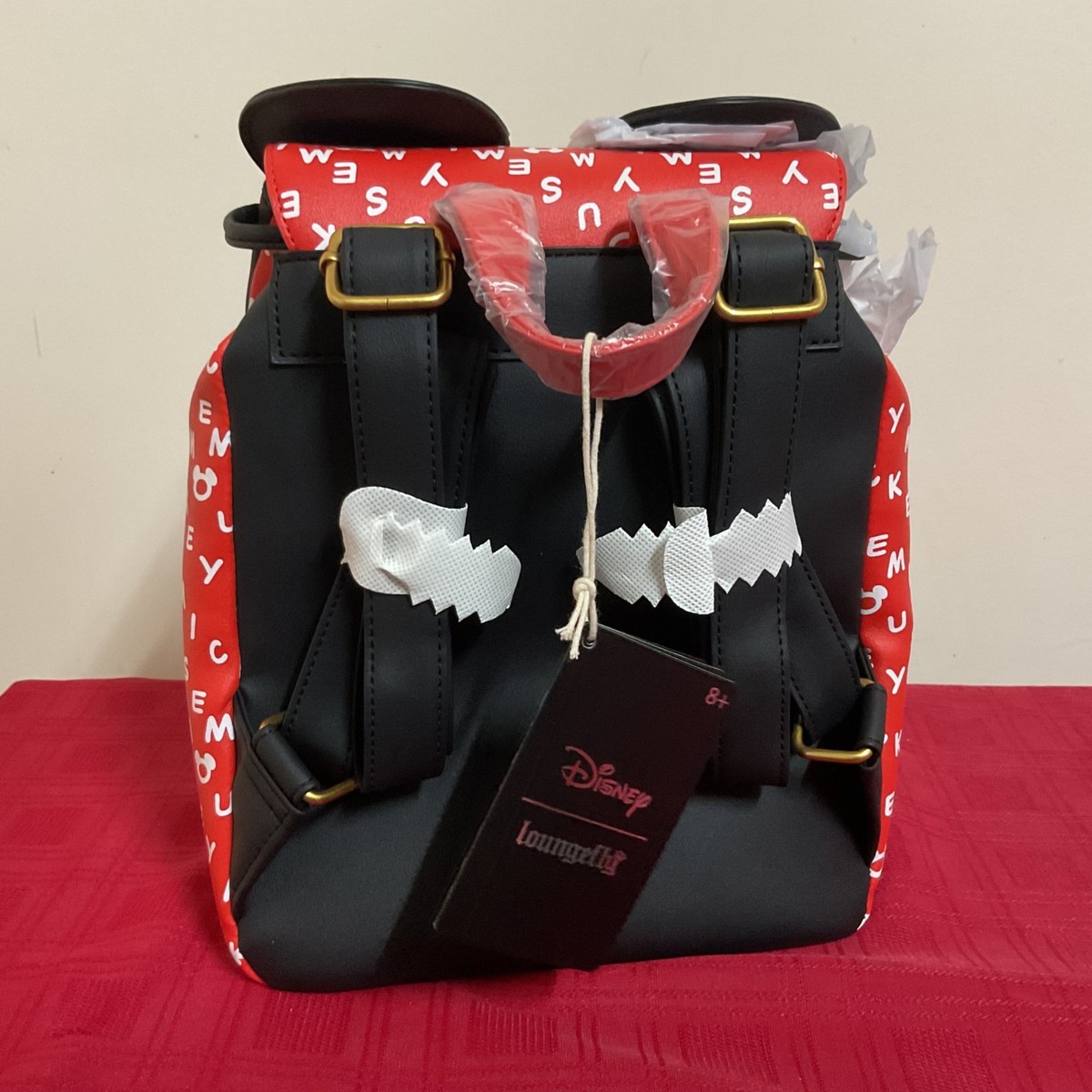 NEW Loungefly Disney Mickey Mouse Ears Slouch Mini Backpack Amazon.com: Loungefly Disney Mickey and Friends Classic Ear  main image 2