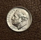 1957 ROOSEVELT DIME Coin  condition VERY GOOD (see photos) #1