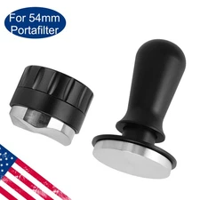Coffee Distributor Tamper Set For 54mm Portafilter Espresso Hammer Leveler Tool