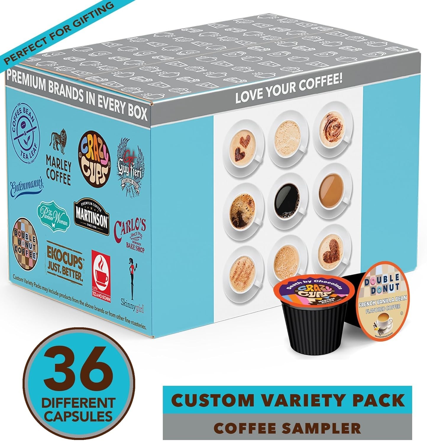 Crazy Cups Flavored Coffee Pods Variety Pack for Keurig K Cups Brewers, Assorted