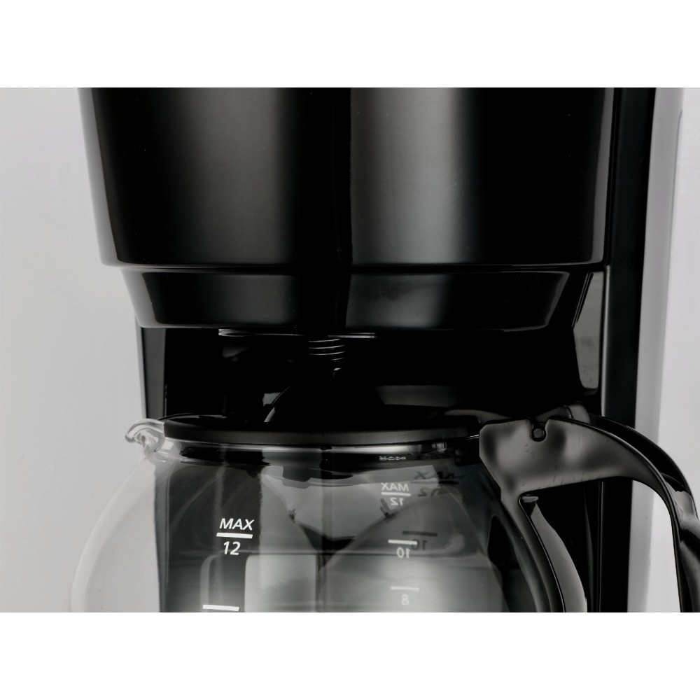 12-Cup Drip Coffee Maker Programmable with Auto Shut Off Glass Carafe Black