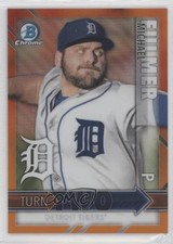 2016 Bowman Chrome Turn Two Orange Refractor /25 Derek Hill Michael Fulmer 00ma