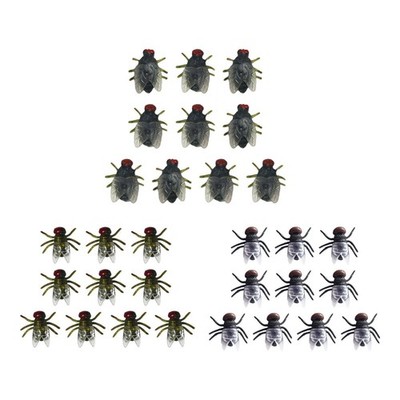 10x Simulation Fliegen Insektenrequisiten Prank Trick Fliegen Spielzeug für