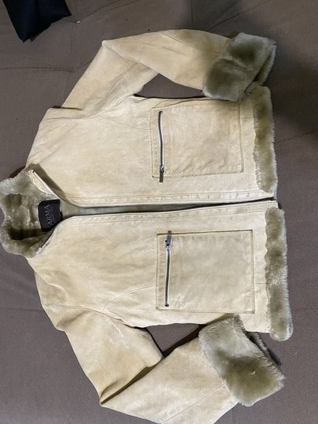 Women ARMA Jacket Beige Leather 38