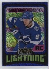 2024 O-Pee-Chee Platinum Retro Rookies Blue Luster /100 Gage Goncalves #R84 0zf7