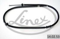 Handbremsseil Seilzug Rechts FÜR Fiat Linea (323 , 110 ) - Linex 14.02.53
