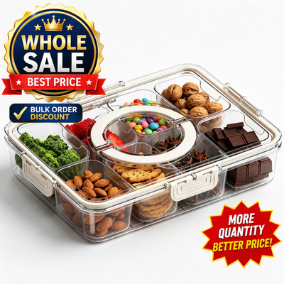 Wholesale 3/5/10 Pack Food Storage Container with Lid Portable Handle BPA Free