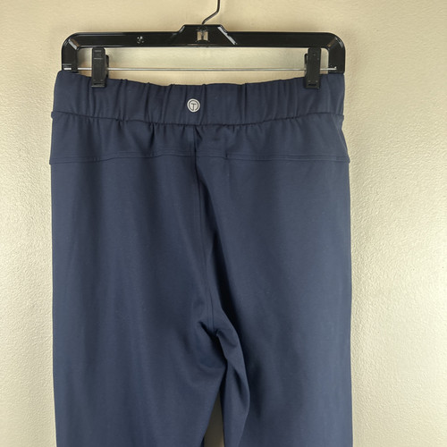 T by Talbots Navy Blue Joggers Size Small Pants Stretch Draw String Small Spot - Picture 13 of 14