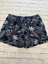 Columbia PFG XL Swim Trunks Navy Blue Nylon W/Pockets  Zip Back Pocket