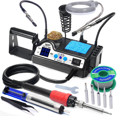 927-IV Soldering Station Kit High-Power 110W with 3 Preset Channels, Sleep Mode,