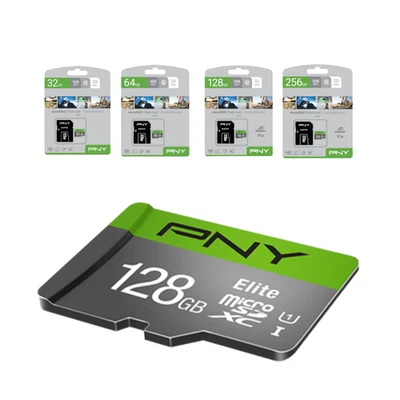Micro SD Speicherkarte PNY Elite 32GB 64GB 128GB 256GB Handy Video Kamera Gaming