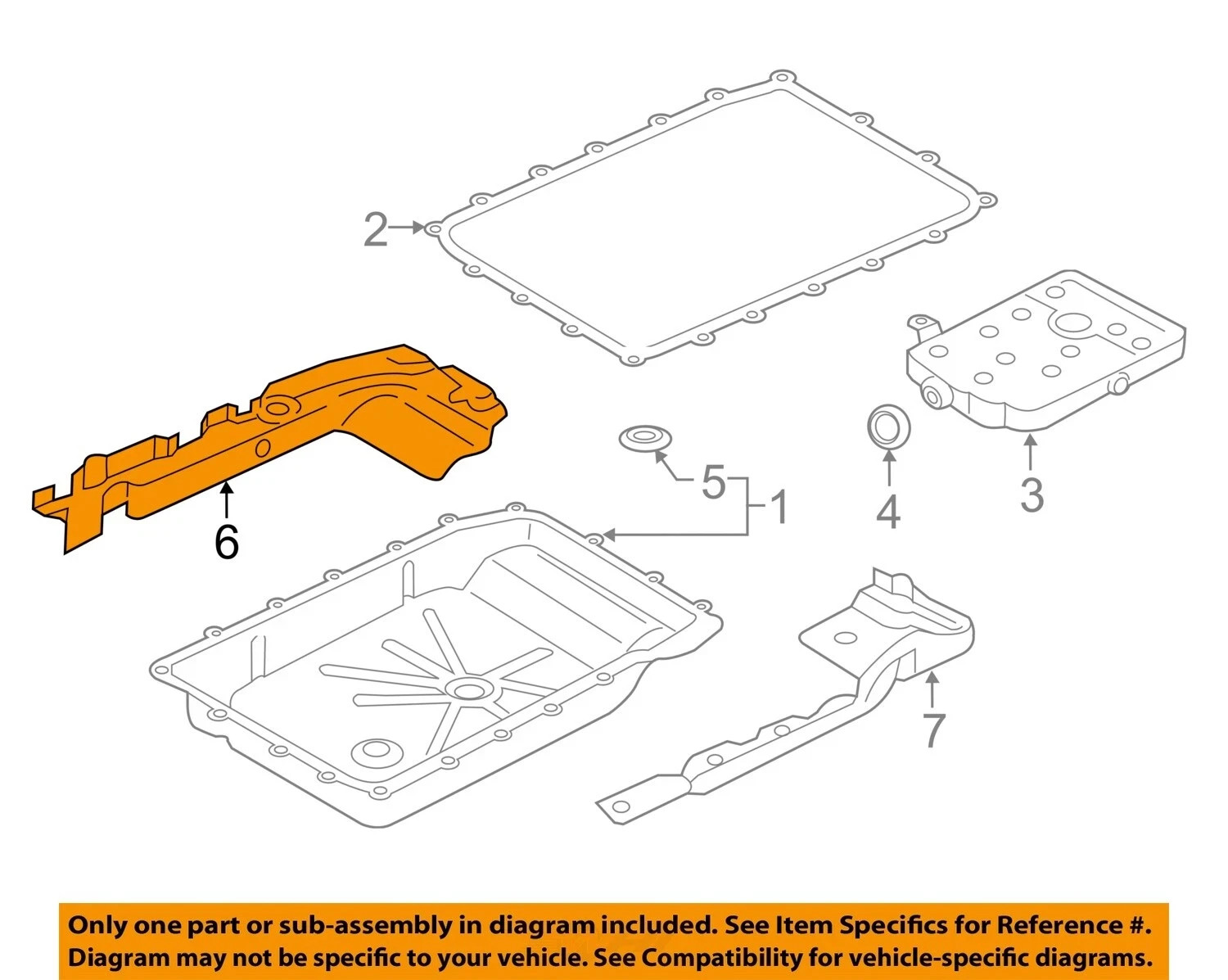 FORD OEM 17-23 10R80 Transmission Transmission Components-Shield HL3Z5G221A